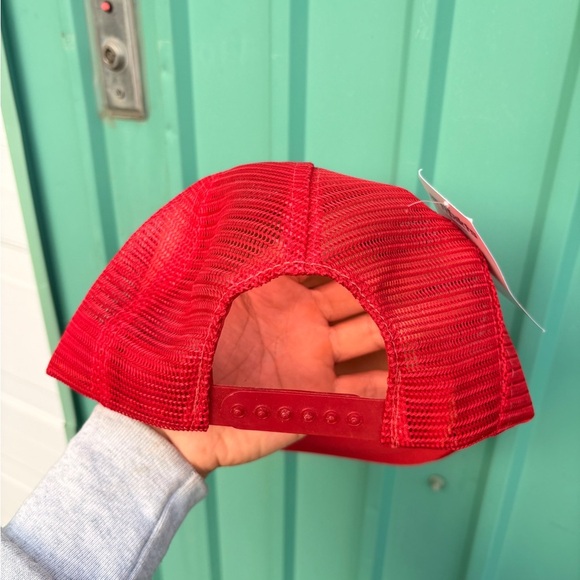 Vintage Hudson General Avistion Services trucker hat snapback red white - Picture 4 of 6